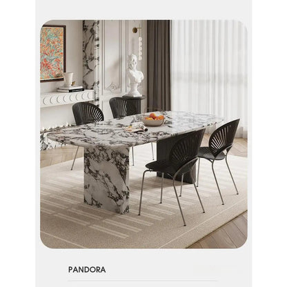 Custom Luxury French Marble Dining Table — Natural Stone