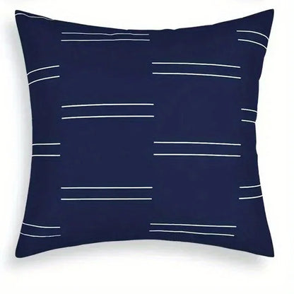 Geometric Pattern Throw Pillow Cover — Printed Cushion Cover for Sofa & Bedroom