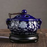 Electric Ceramic Aromatherapy Incense Burner — Adjustable Temperature, OUDH & Essential Oils