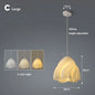 3D Floral Resin Pendant Light — Nordic Chandelier