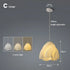 3D Flower Pendant Light — Nordic Resin Chandelier – Modern Decor
