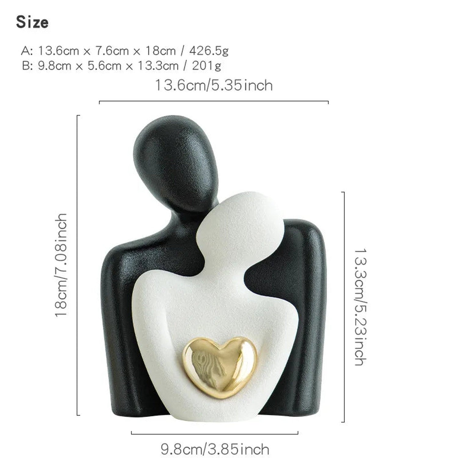 The Hug That Stays — Ceramic Love Sculpture for Home &amp; Gifting