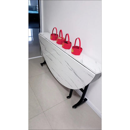 Round Foldable Dining Table — 100 &amp; 120cm