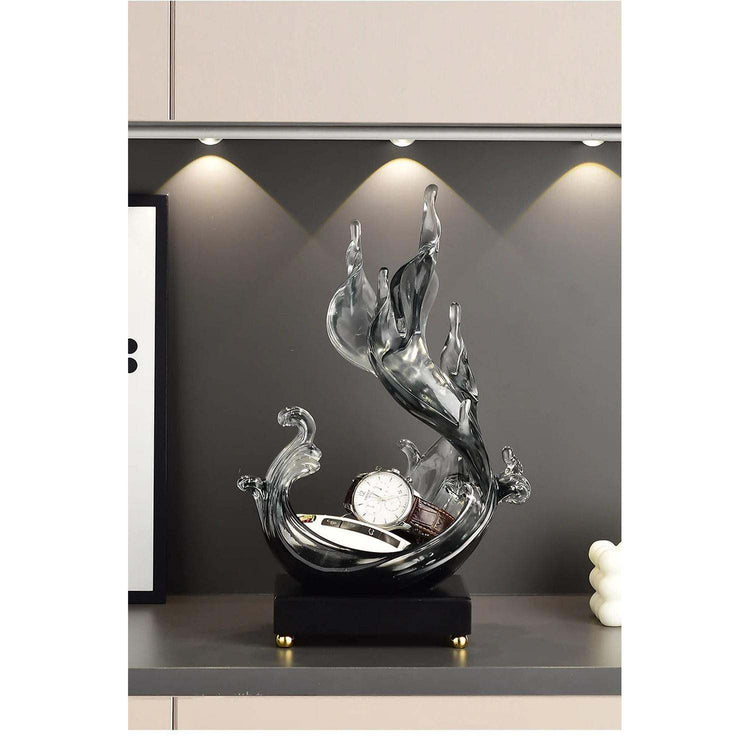 Feng Shui Resin Key Box — Luxury Desk Organizer & Entryway Essential