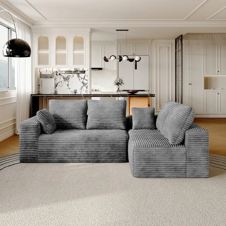 Sdorens Cloud Sectional - 104" L-Shape Chaise Plush Comfort