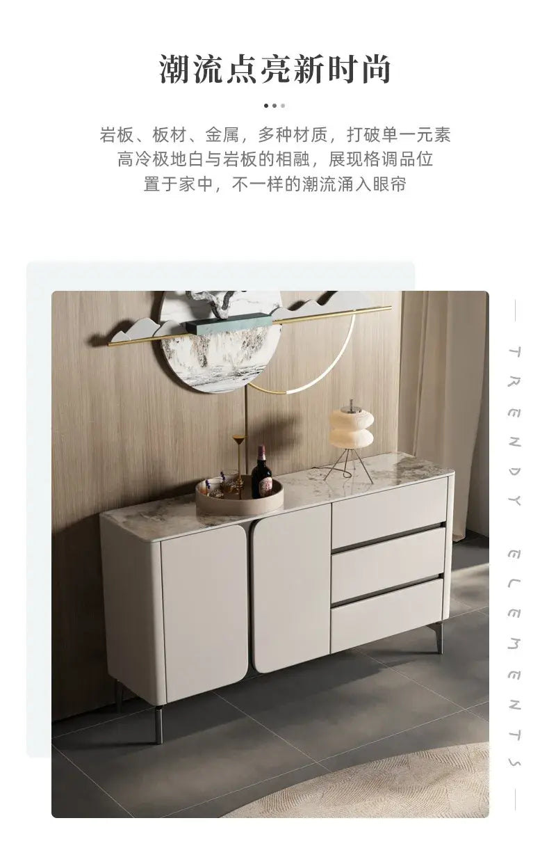 Light Luxury Display Cabinet – Minimalist Living Room Sideboard