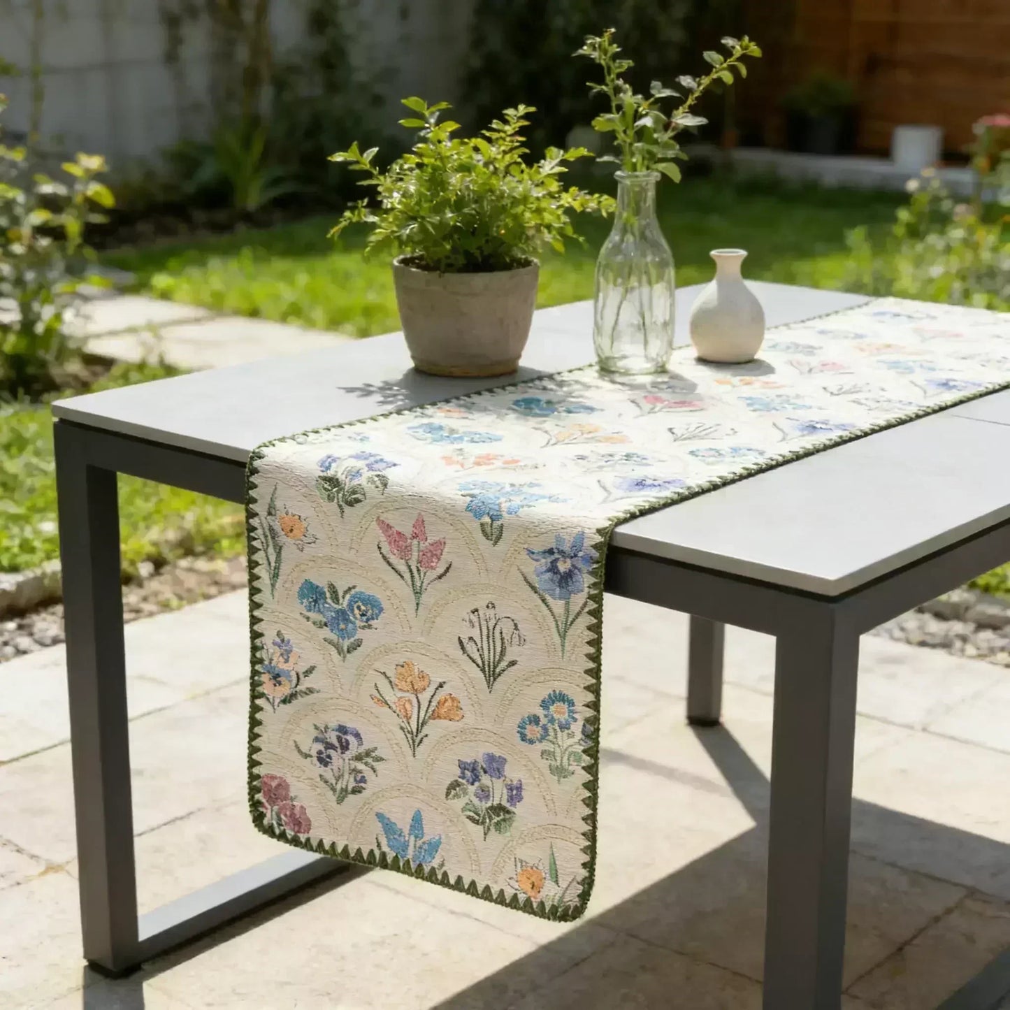Nordic Cotton Linen Table Runner — Multiple Sizes & Patterns