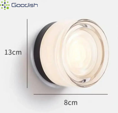 Glass Stone LED Wall Sconce