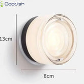 Modern Stylish Fashion Art Creative Lustre Lights Glass Stone Round Sconce LED Wall Lamps for Bedroom Home Decoration Chandelier Jonine’s Corner