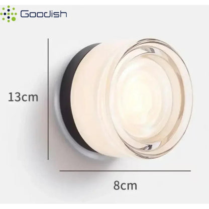 Glass Stone LED Wall Sconce