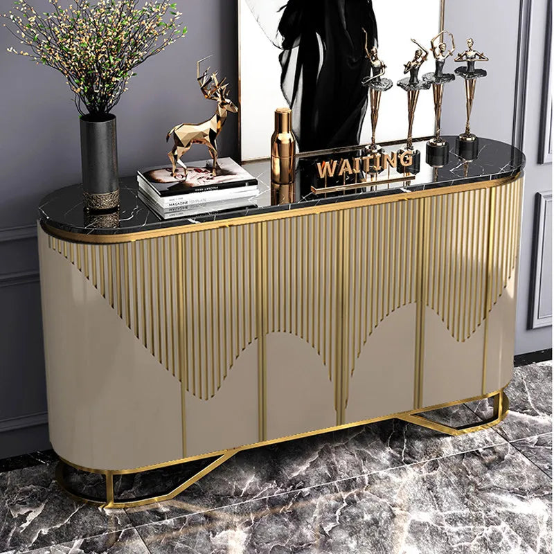 French Gold Luxury Living Room Display Cabinet Jonine&