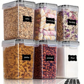 6-Piece Airtight Food Storage Container Set with Labels Jonine’s Corner