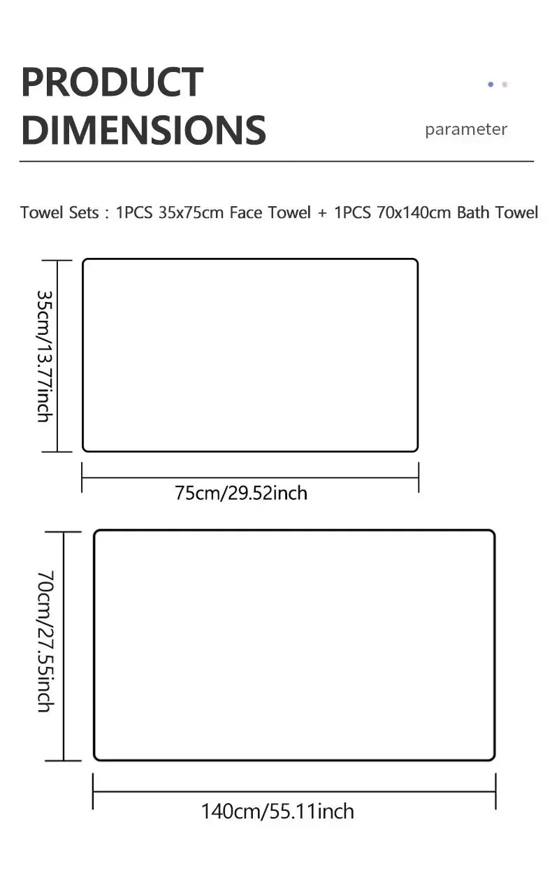 Share the Softness — Large Absorbent Bath Towels for Two