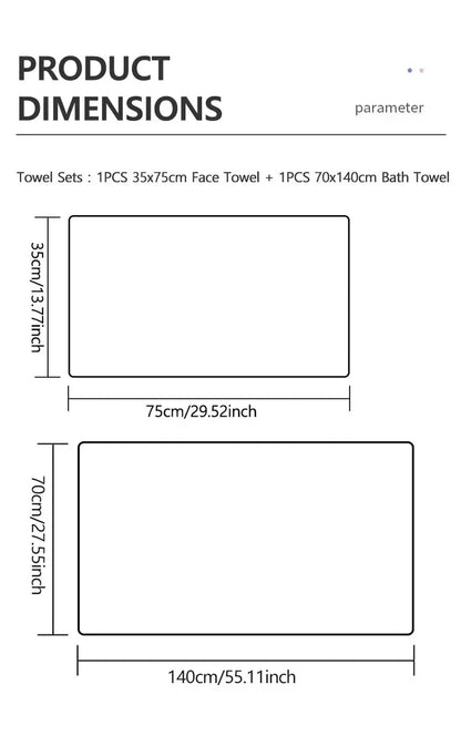 Share the Softness — Large Absorbent Bath Towels for Two