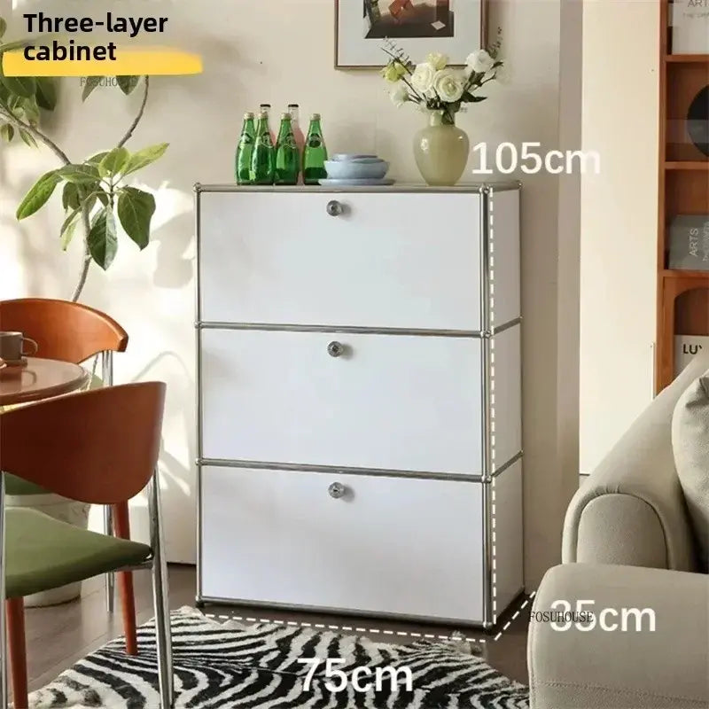MLG Modern Dual Cabinet – Wood & Acrylic Living Room Storage