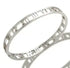 Fashion Simple Stainless Steel 3 Crystal Bracelet Bangle