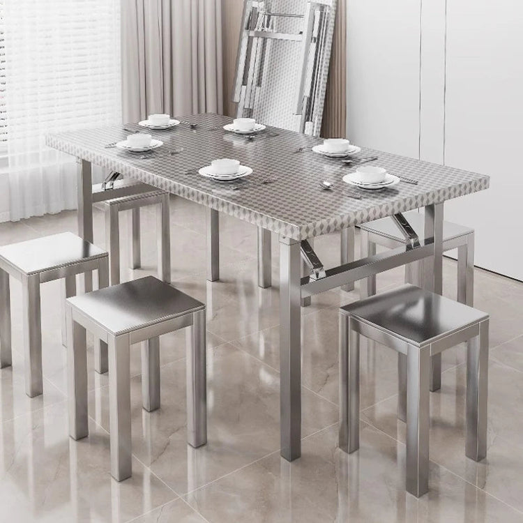 Buffet Serving Counter Home Dining TableStainless Steel Multifunctional Foldable Table Portable Outdoor Camping Desk Commercial Jonine’s Corner