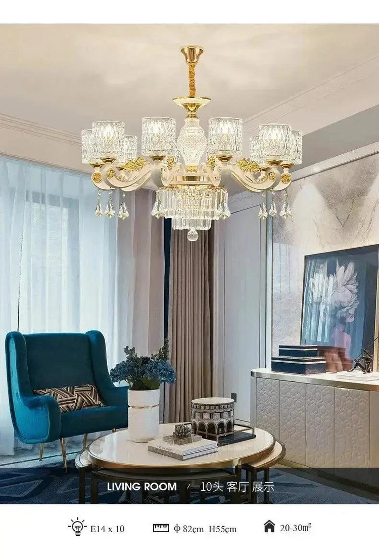 Dressed in Light — Crystal LED Chandelier for Hotel-Worthy Living Rooms & Bedrooms Jonine’s Corner
