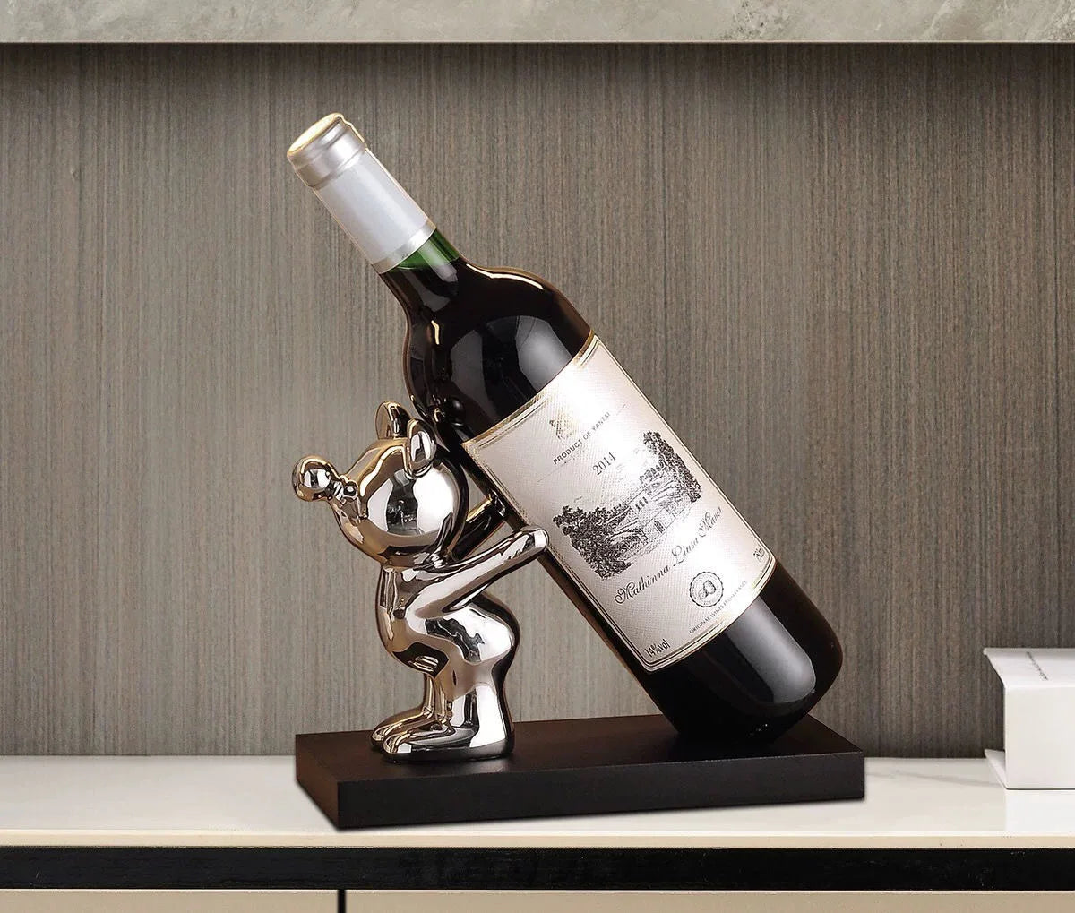 Ceramic Wine Rack & Cabinet Accent Decor