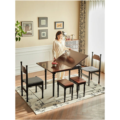 Mid-Century Foldable Dining Table