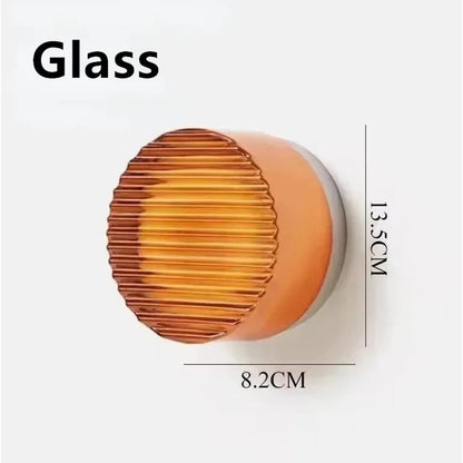 Glass Stone LED Wall Sconce