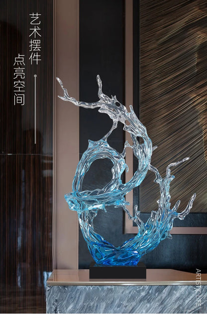 Quiet Luxury in Resin — Lumière Light Luxury Art Sculpture for the Modern Interior