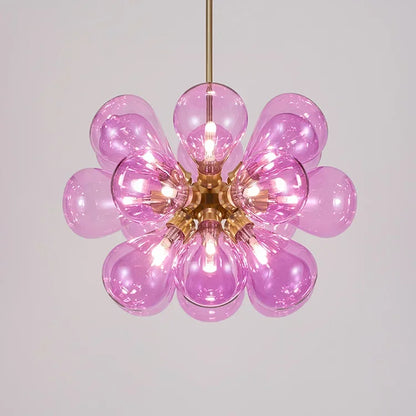 Suspended in Light — Designer Glass Bubble Chandelier for Bedroom & Living Room