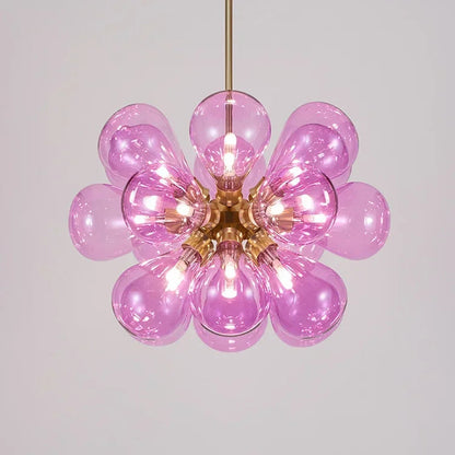 Suspended in Light — Designer Glass Bubble Chandelier for Bedroom &amp; Living Room