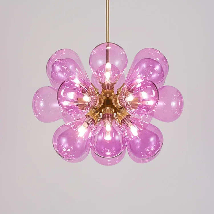 Suspended in Light — Designer Glass Bubble Chandelier for Bedroom & Living Room