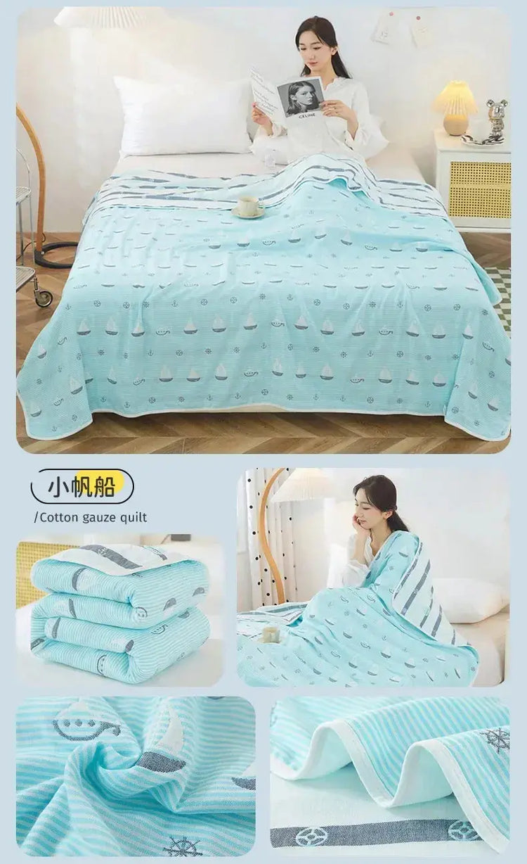Cotton Gauze Summer Quilt — Plaid Jonine’s Corner