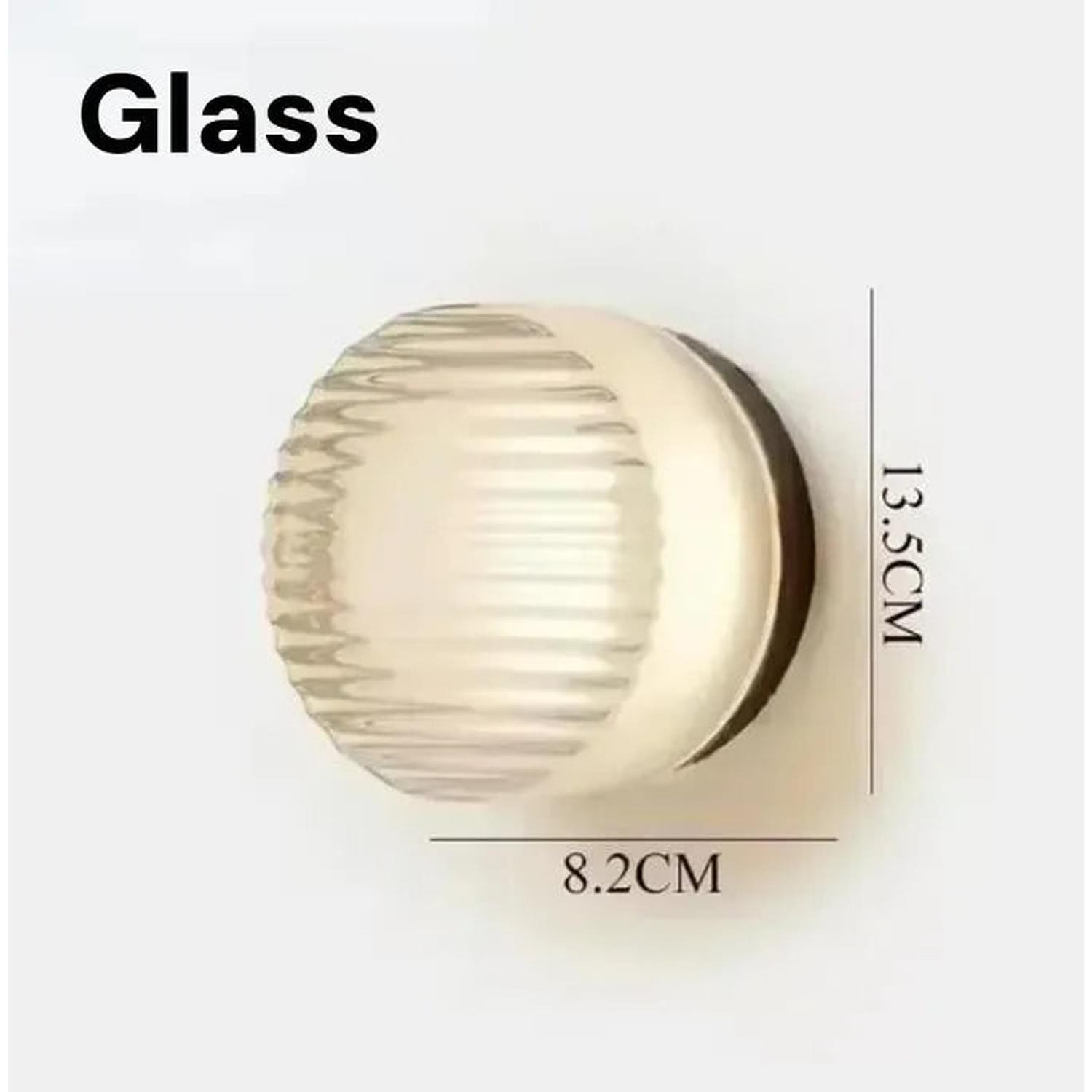 Glass Stone LED Wall Sconce