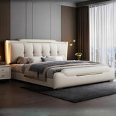 French King Upholstered Bed — Double Lounge Bedroom Frame Jonine’s Corner
