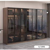 Glass light luxury corner cloakroom wardrobe Double clothes closet cabinets and wardrobes Cabinet dressing clothe home furniture Jonine&