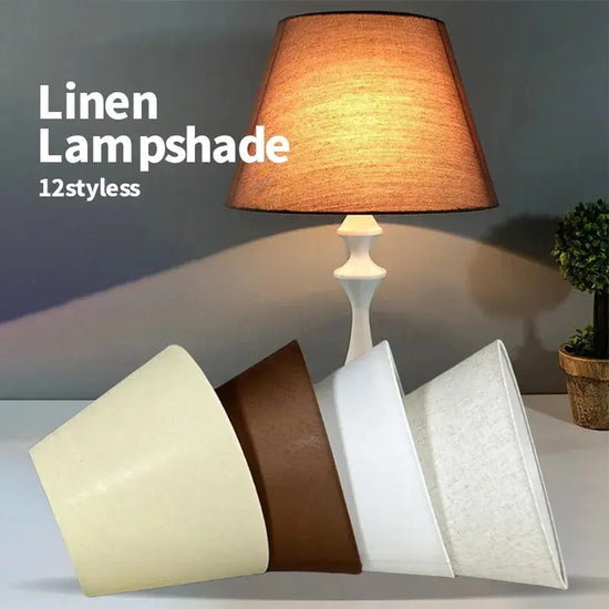 Nordic Style Chandelier Lamp Shade Linen Cloth — Product