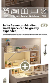 Space-Saving Computer Desk with Integrated Bookshelf Jonine’s Corner