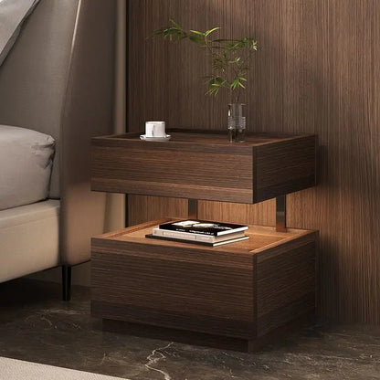 European Nightstand — Modern Bedside Table with Storage