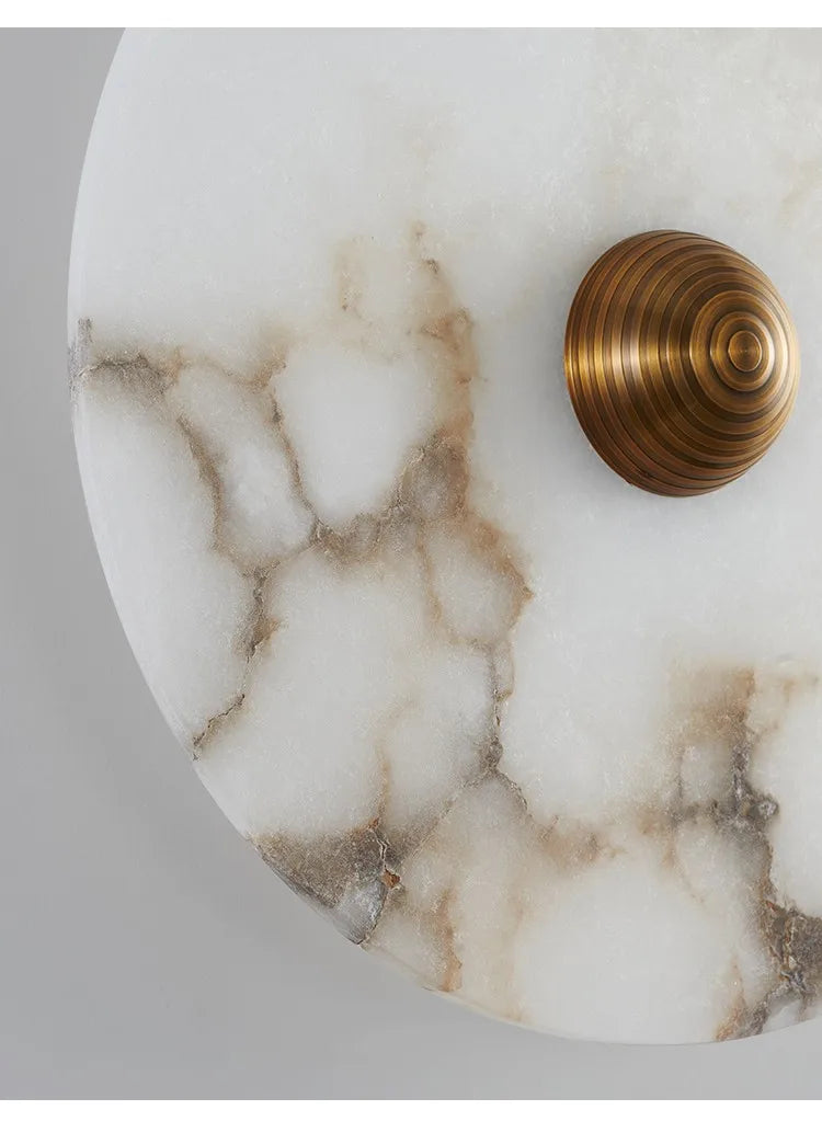 Marble Wall Sconce — Luxury Stone Wall Lamp for Living Room, Bedroom & Bathroom