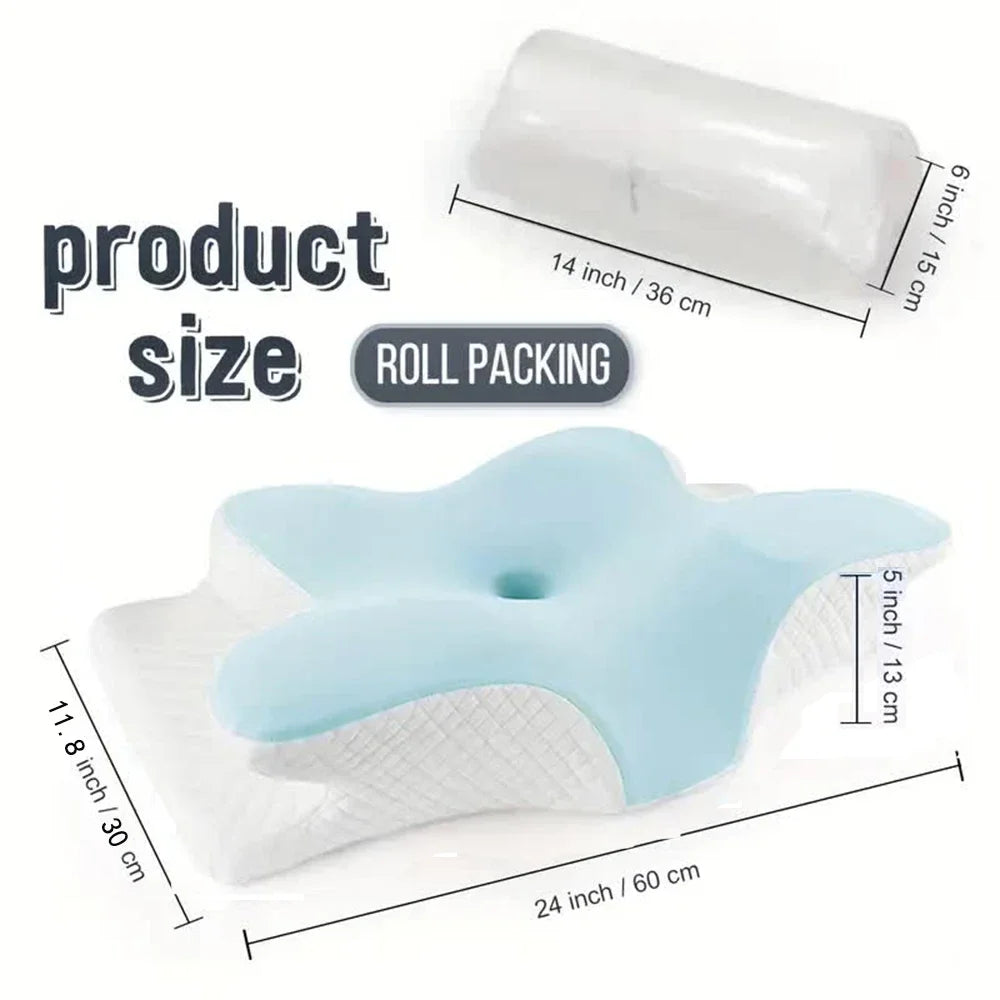 The Cloud Rest — Butterfly-Shaped Cervical Memory Foam Pillow for Neck Pain Relief