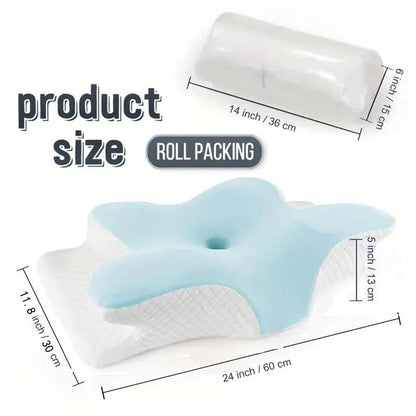 The Cloud Rest — Butterfly-Shaped Cervical Memory Foam Pillow for Neck Pain Relief