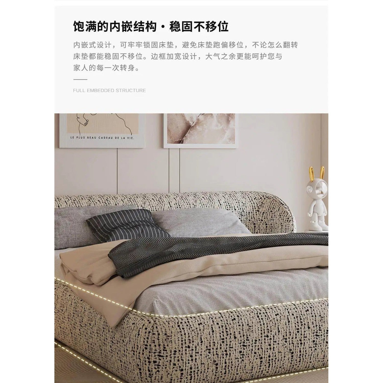 Queen Platform Bed Frame with Base — Modern Bedroom Essential