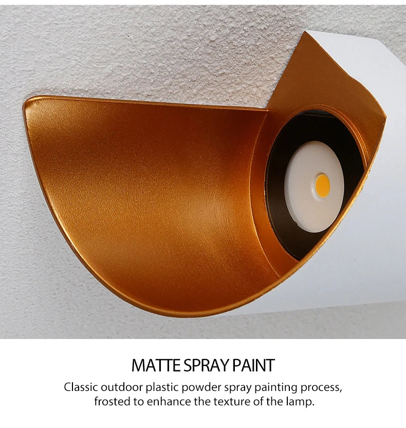 Spiral LED Wall Light — Nordic Modern Indoor &amp; Outdoor Sconce