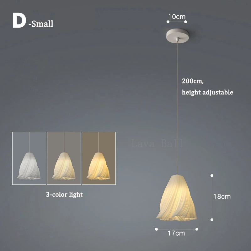 3D Floral Resin Pendant Light — Nordic Chandelier
