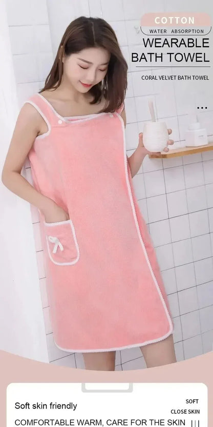 Wrap & Go — Wearable Fast-Dry Bath & Beach Towel (140×85cm)