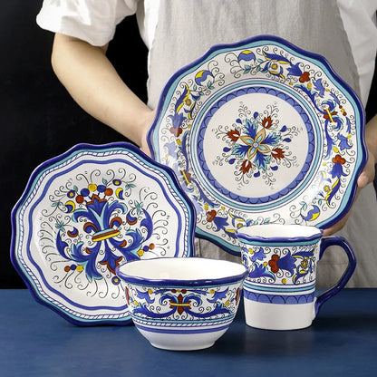 The Artisan Table — Hand-Painted Ceramic Dinner Plate