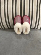 Natural shearing fur slippers Australian sheepskin and fur integrated slippers for men and women&