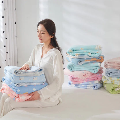 Cotton Gauze Summer Quilt — Solid