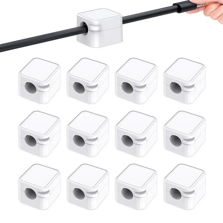 No More Cord Chaos — Adjustable Soft Cable Management Clips for Desk (12 Units) Jonine’s Corner