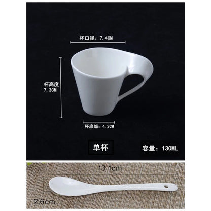 The Morning Ritual — Wavy Ceramic Coffee Cup