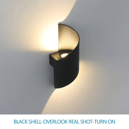 Spiral LED Wall Light — Nordic Modern Indoor & Outdoor Sconce
