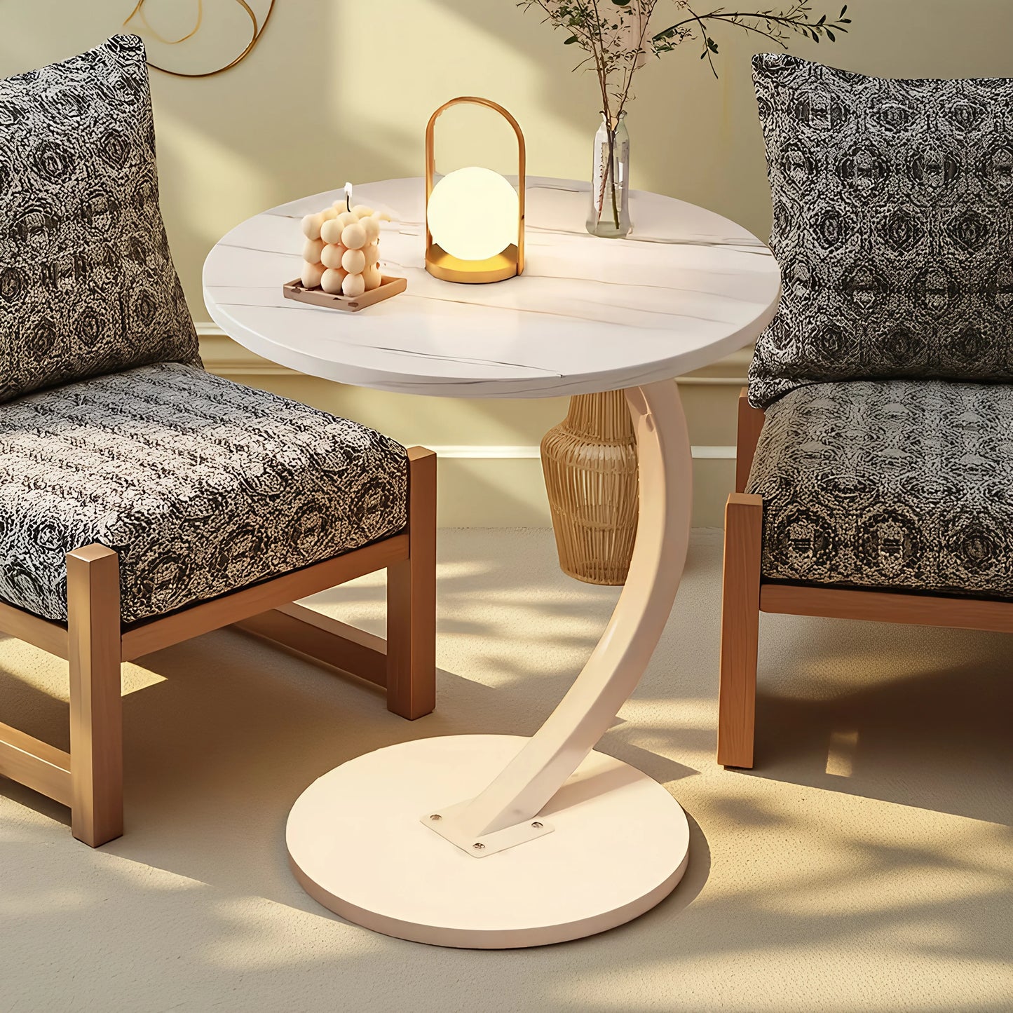 The Little Table That Does a Lot — Round Mini Side Table